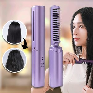 2-in-1 Oplaadbare Stijltang + Kam | MINIGLAM