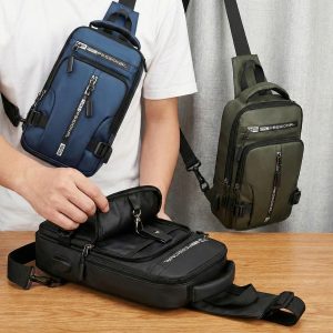 Waterbestendige anti-diefstal schoudertas voor heren | ONNBAG